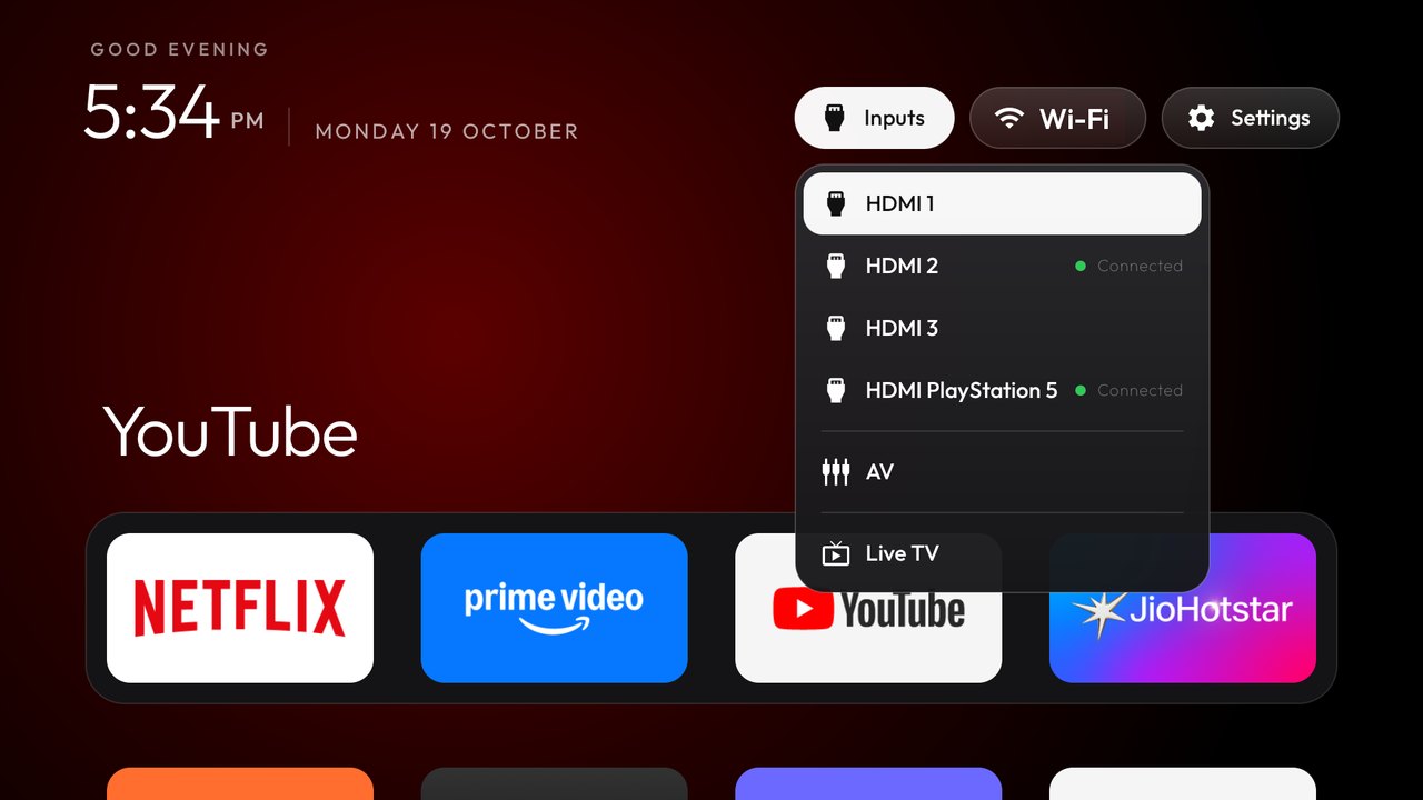 CleanYourTV 物理 HDMI 输入源面板