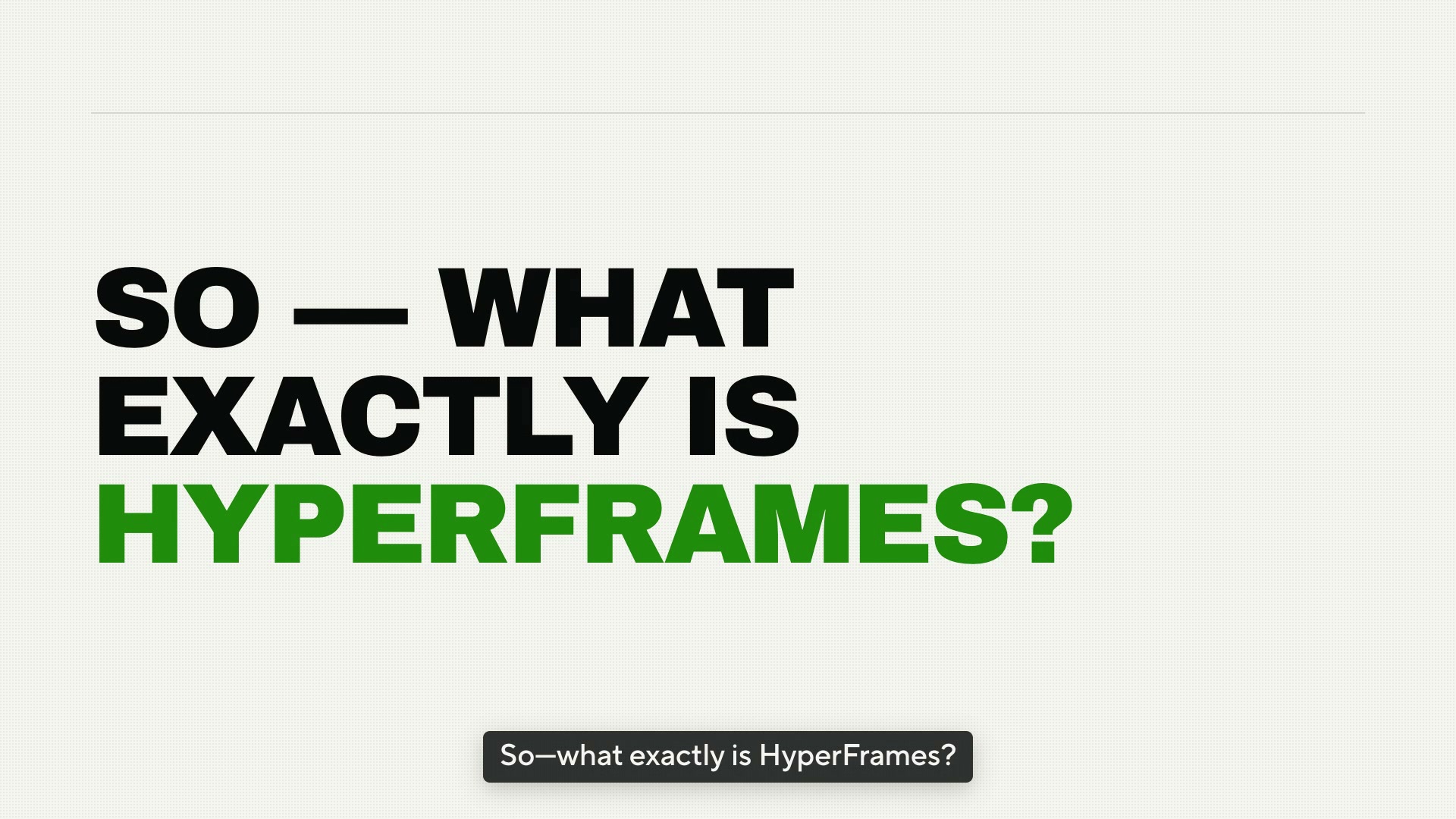 HyperFrames 视频生成效果展示